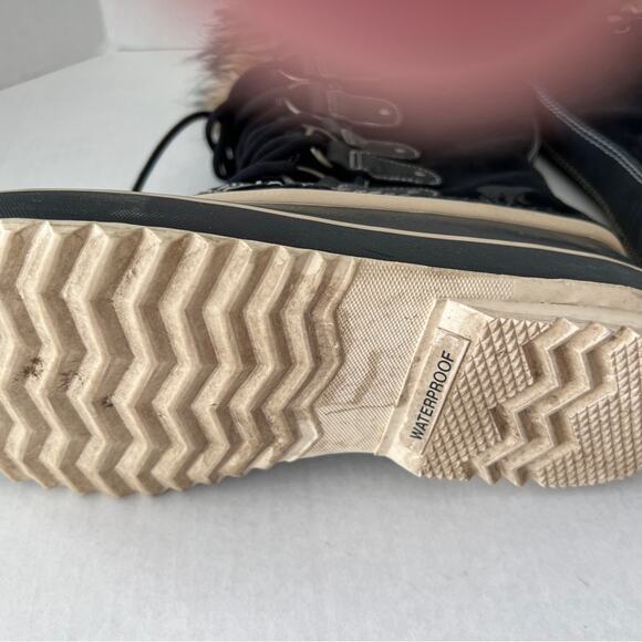 Sorel Joan of Arctic, black and cream - Picture 8 of 9